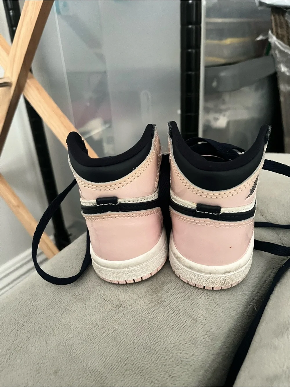 Nike Kids' Black, Pink and White High-Top Sneakers